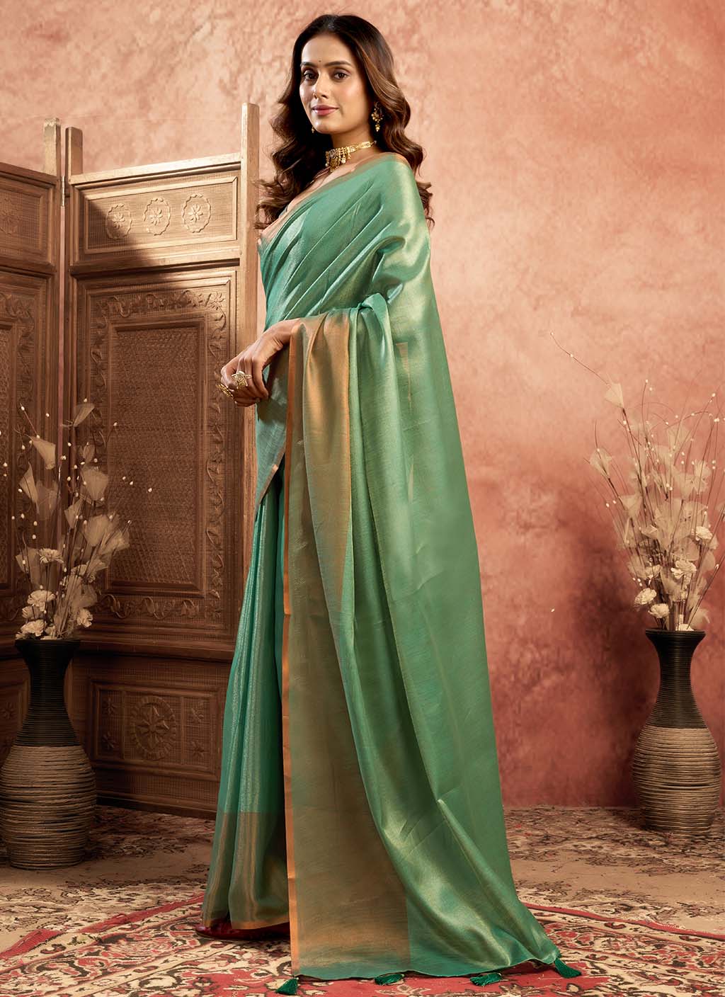 Mul Tissue Silk Saree