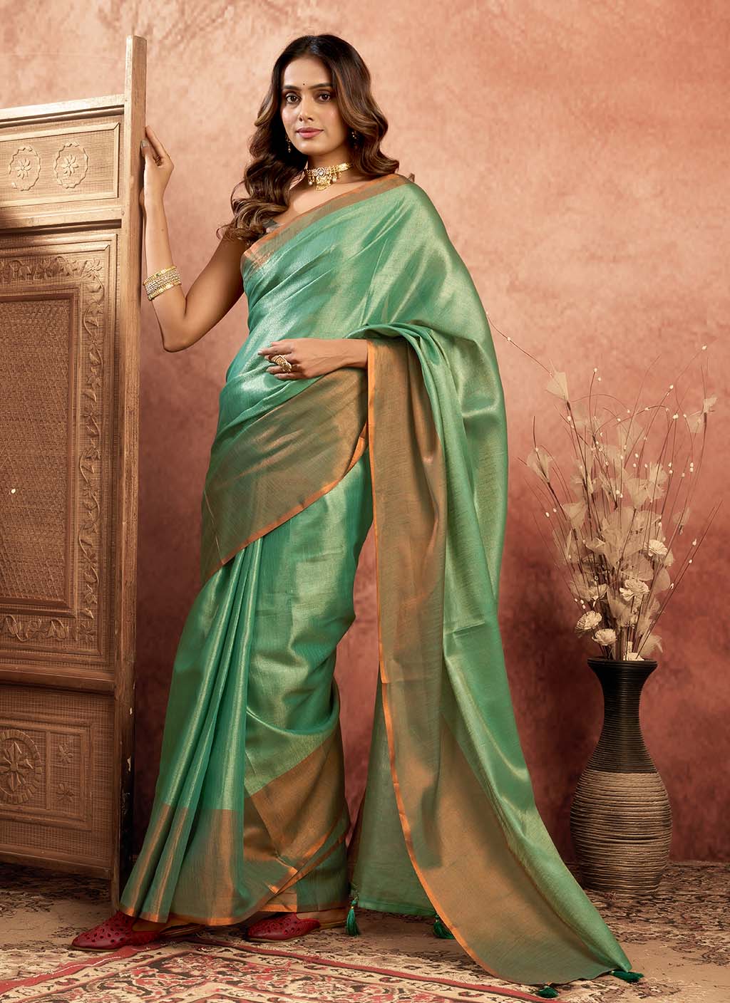 Mul Tissue Silk Saree