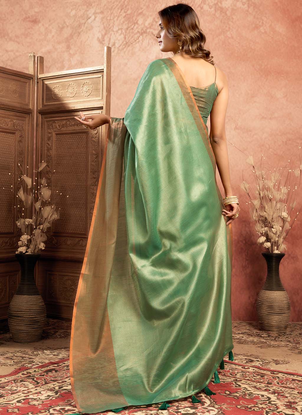 Mul Tissue Silk Saree