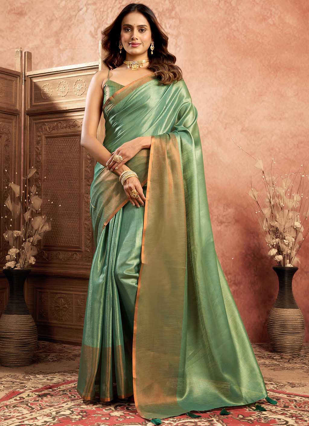 Mul Tissue Silk Saree