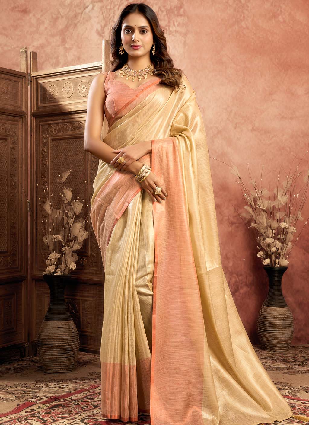 Mul Tissue Silk Saree