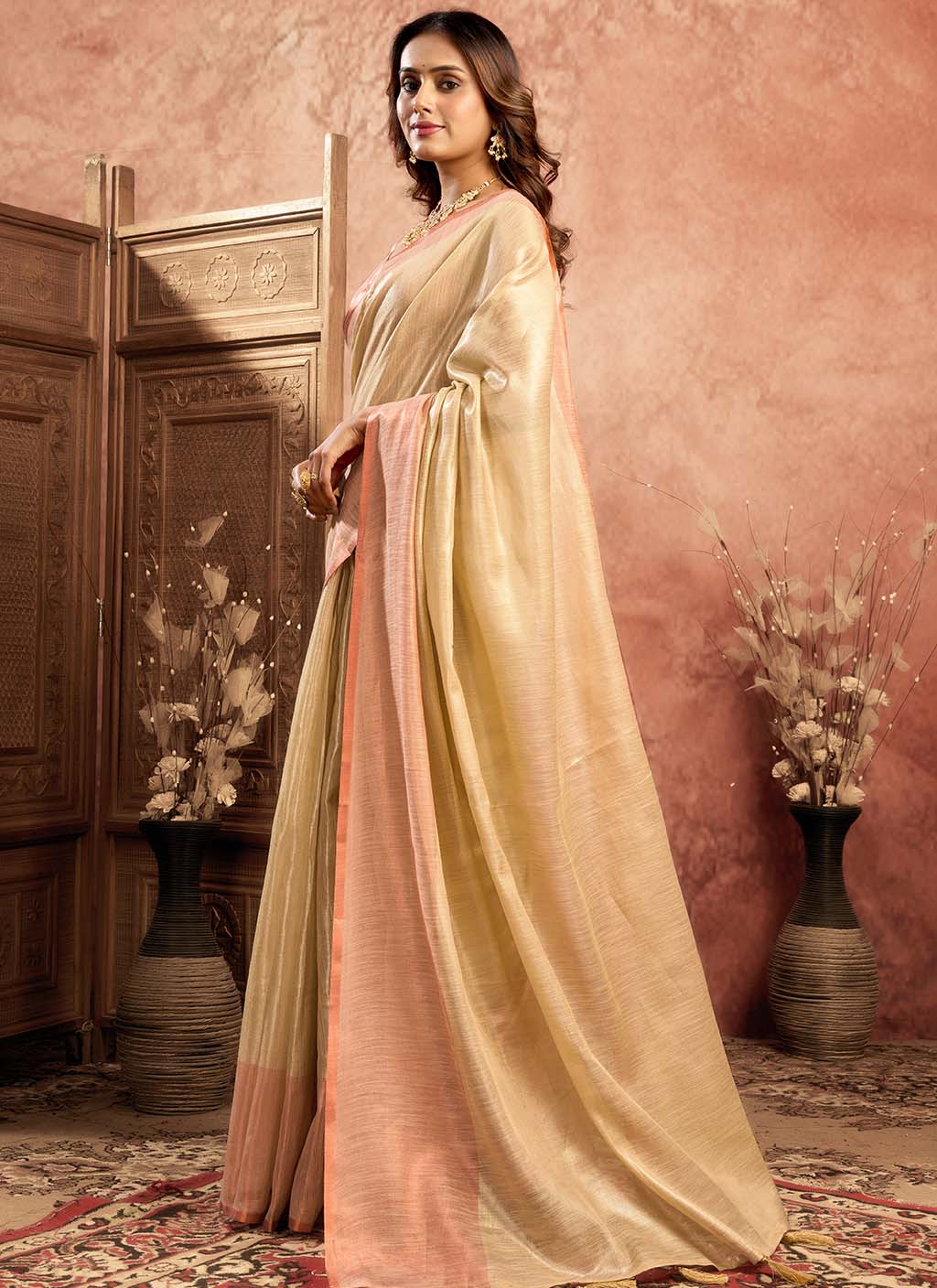 Mul Tissue Silk Saree