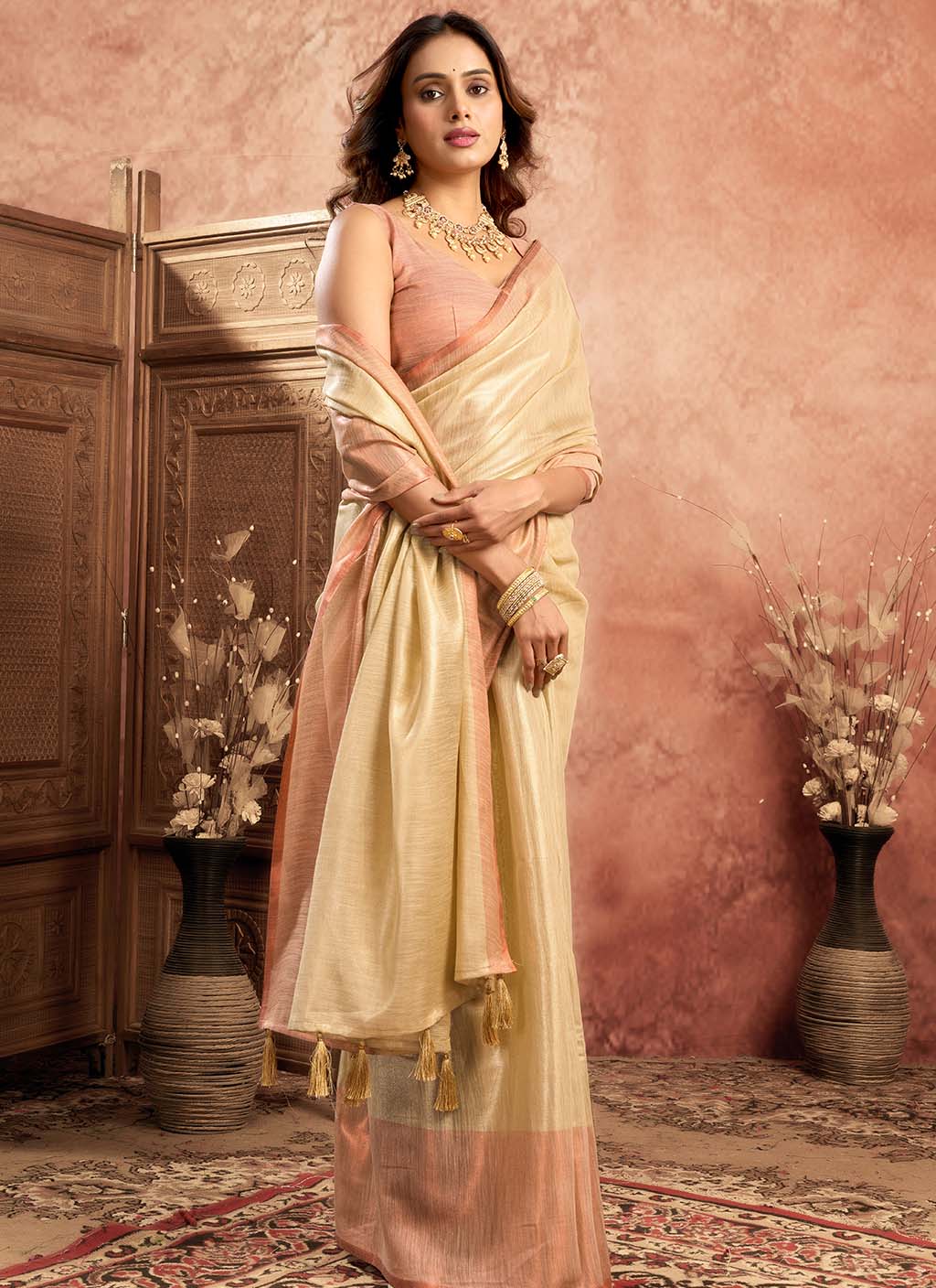 Mul Tissue Silk Saree
