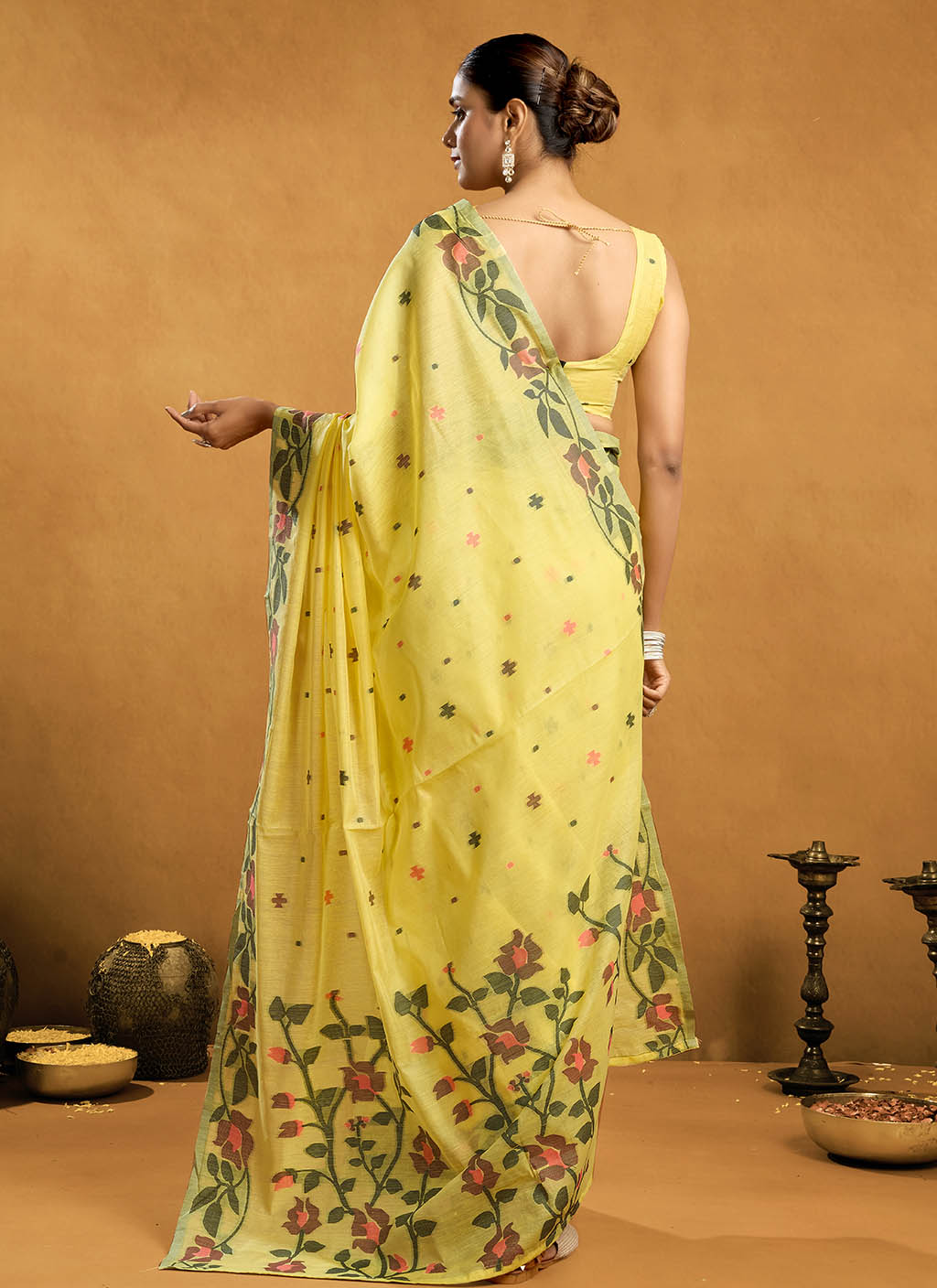 Pure Cotton Jamdani Saree