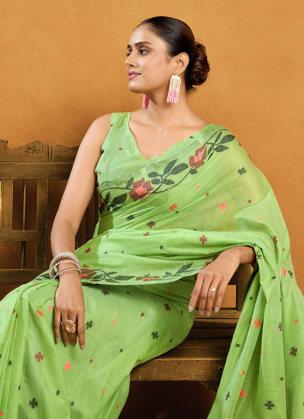 Pure Cotton Jamdani Saree