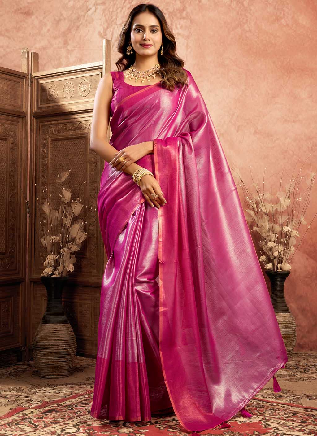 Mul Tissue Silk Saree
