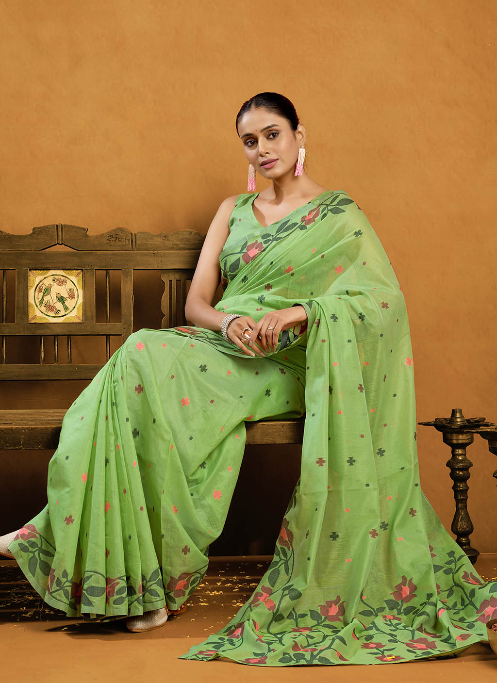 Pure Cotton Jamdani Saree