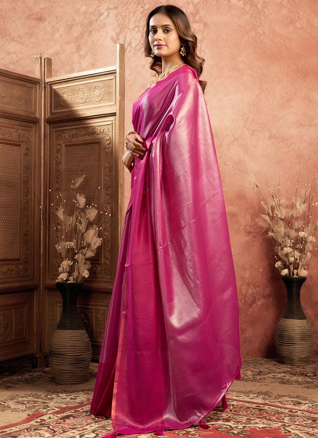Mul Tissue Silk Saree
