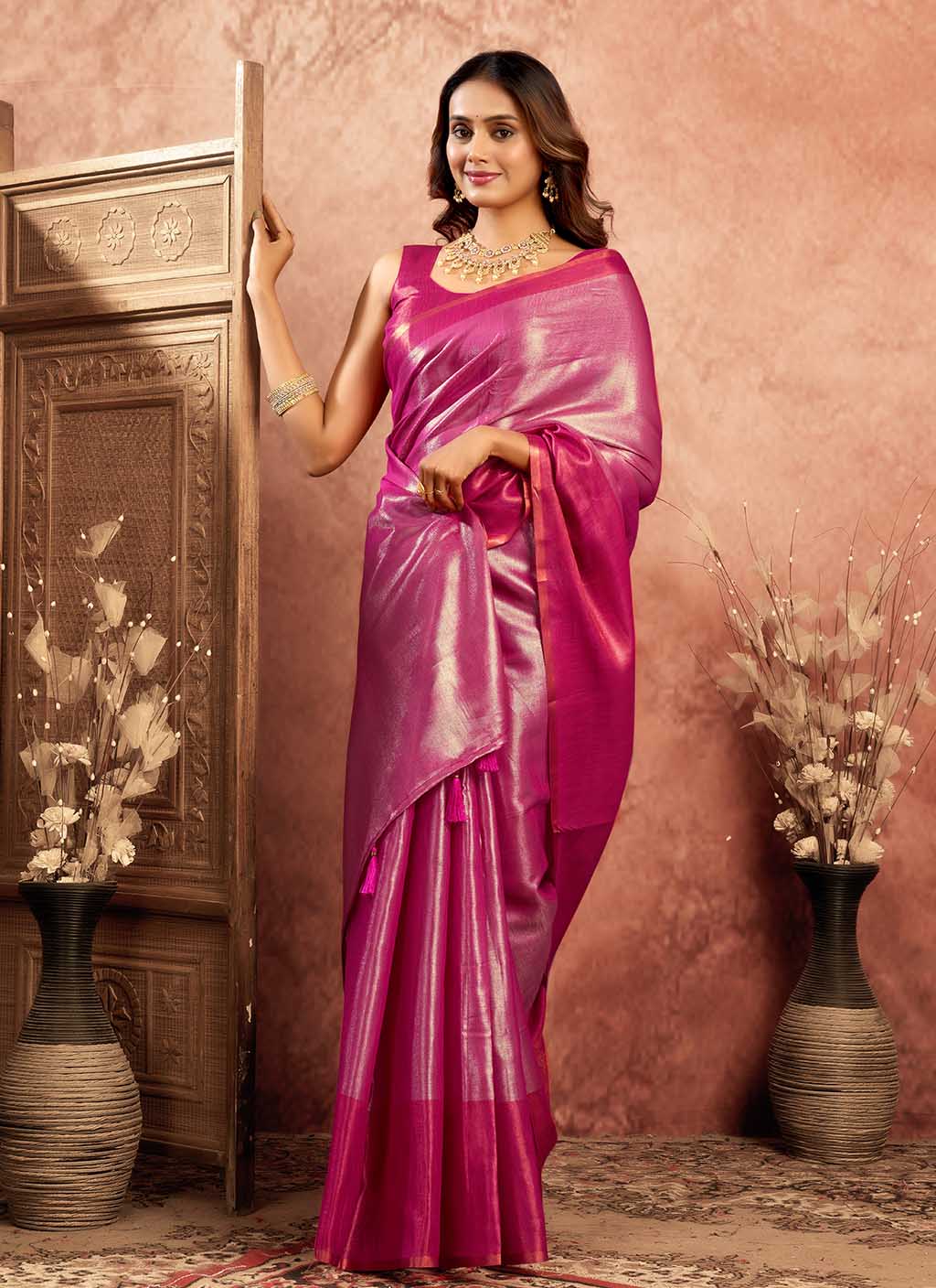 Mul Tissue Silk Saree