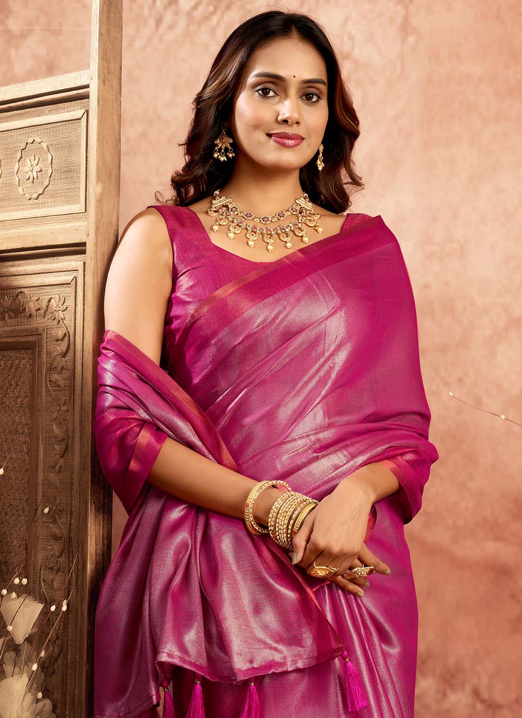 Mul Tissue Silk Saree