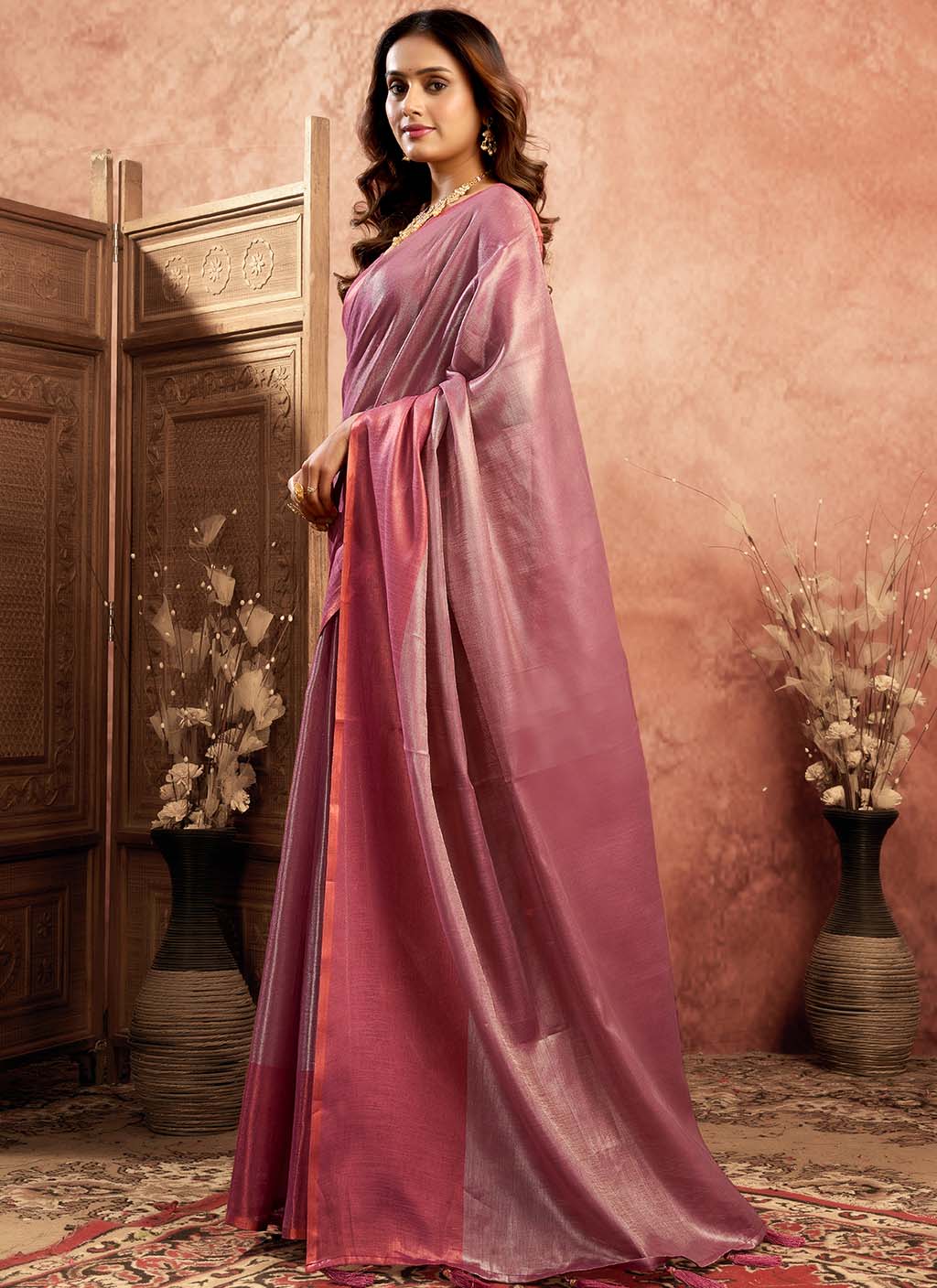 Mul Tissue Silk Saree