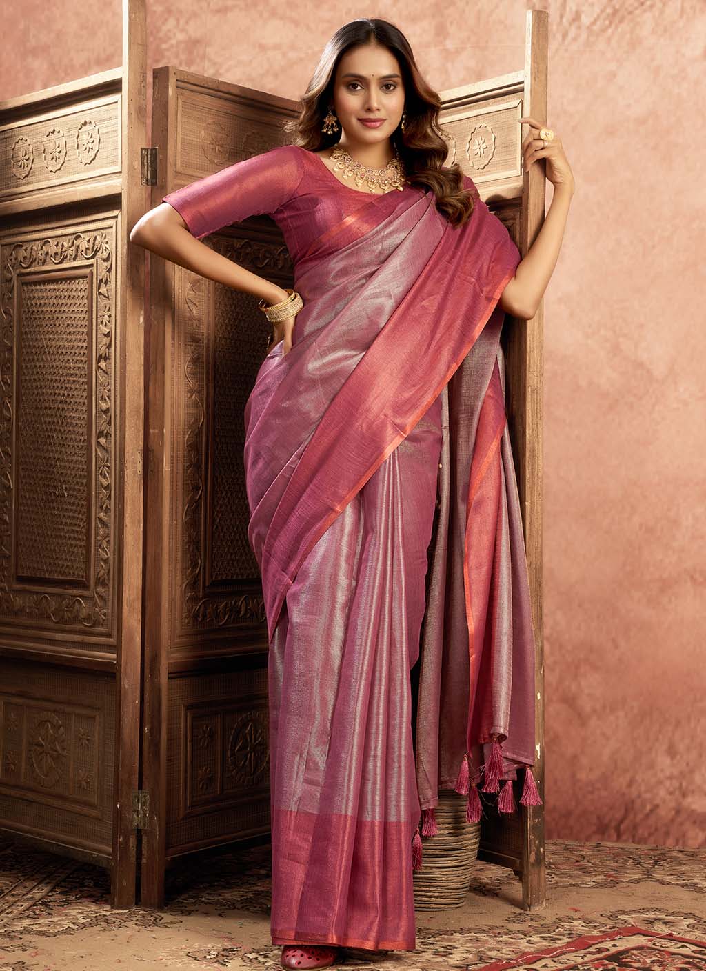 Mul Tissue Silk Saree