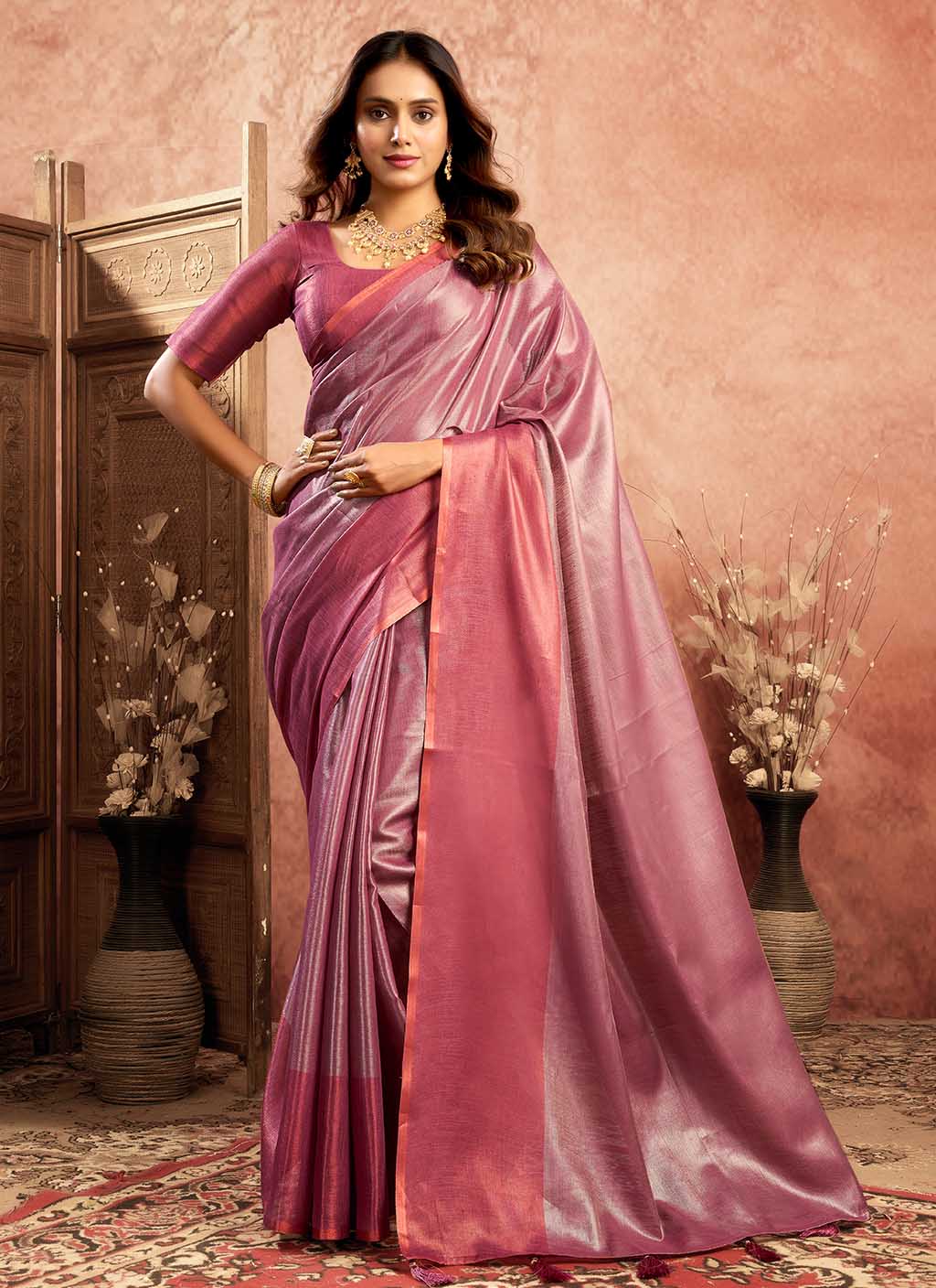 Mul Tissue Silk Saree