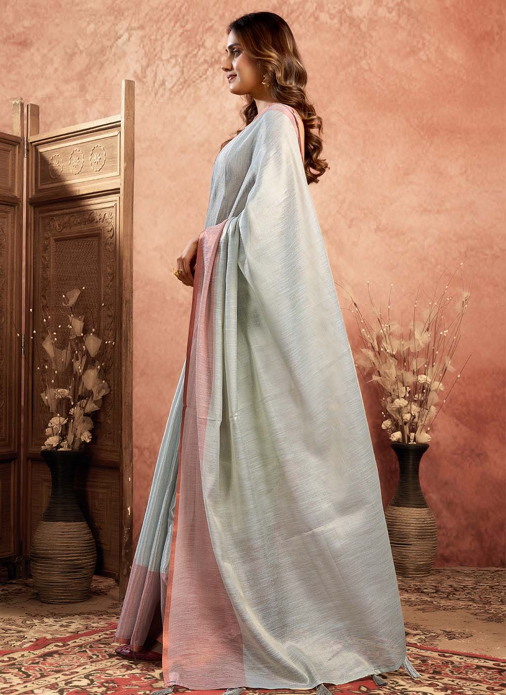 Mul Tissue Silk Saree