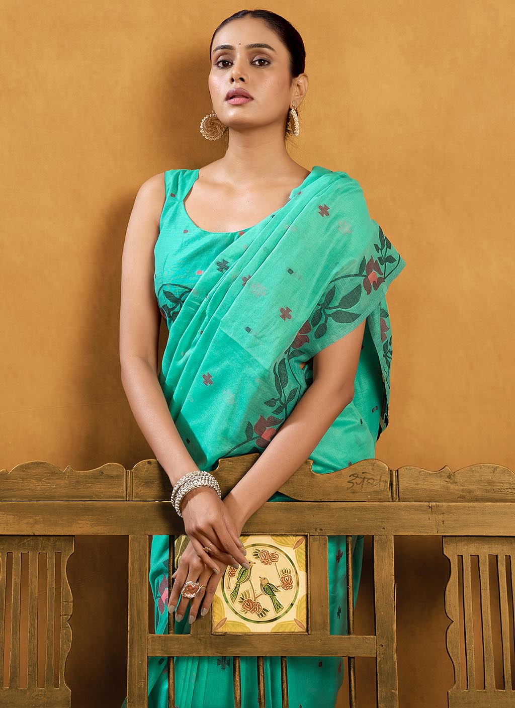 Pure Cotton Jamdani Saree