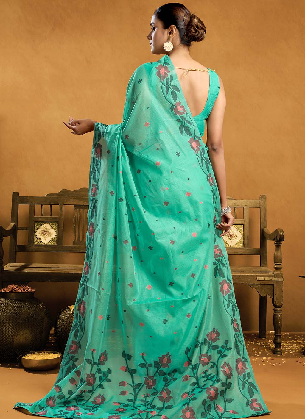 Pure Cotton Jamdani Saree