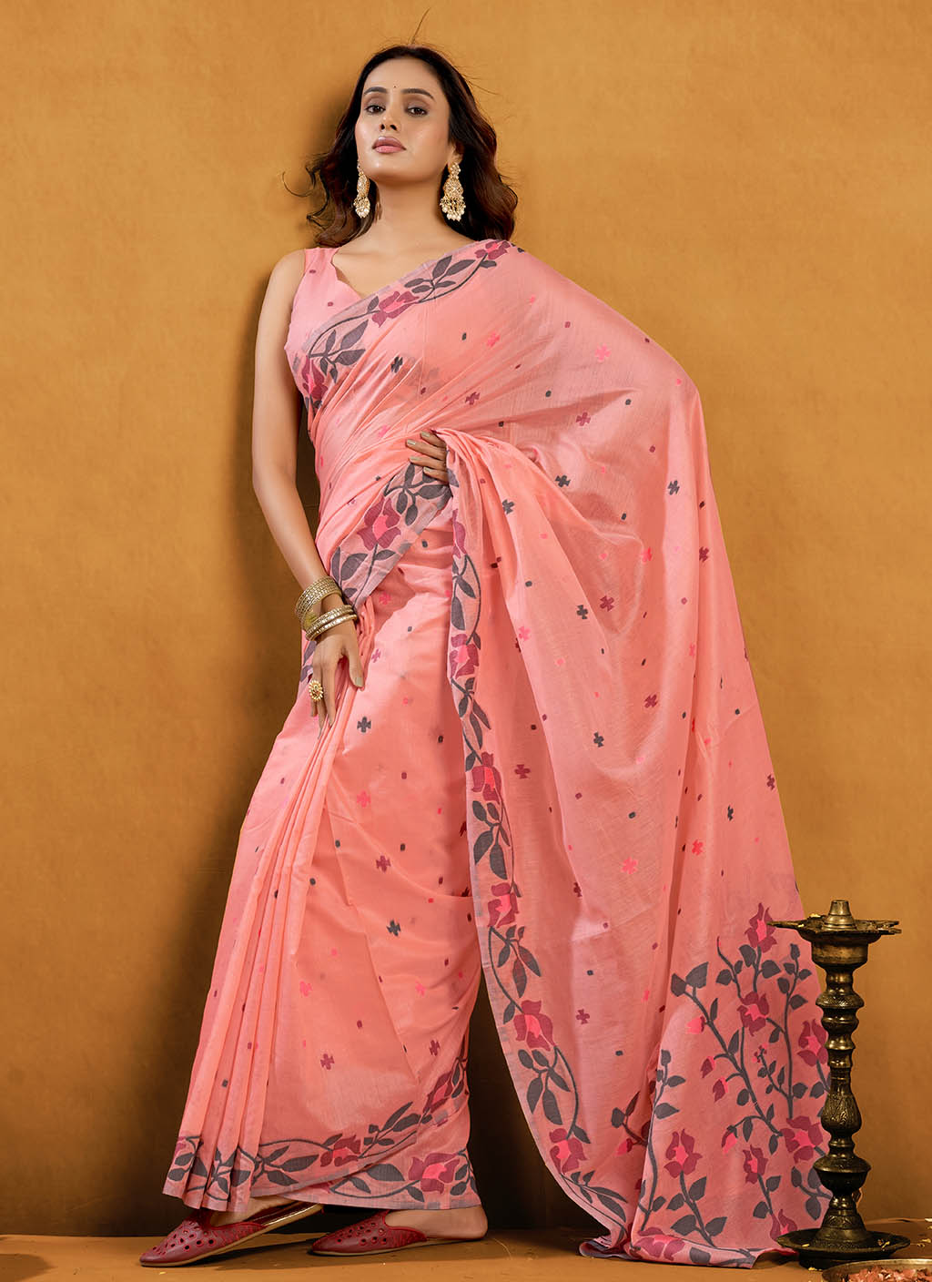 Pure Cotton Jamdani Saree