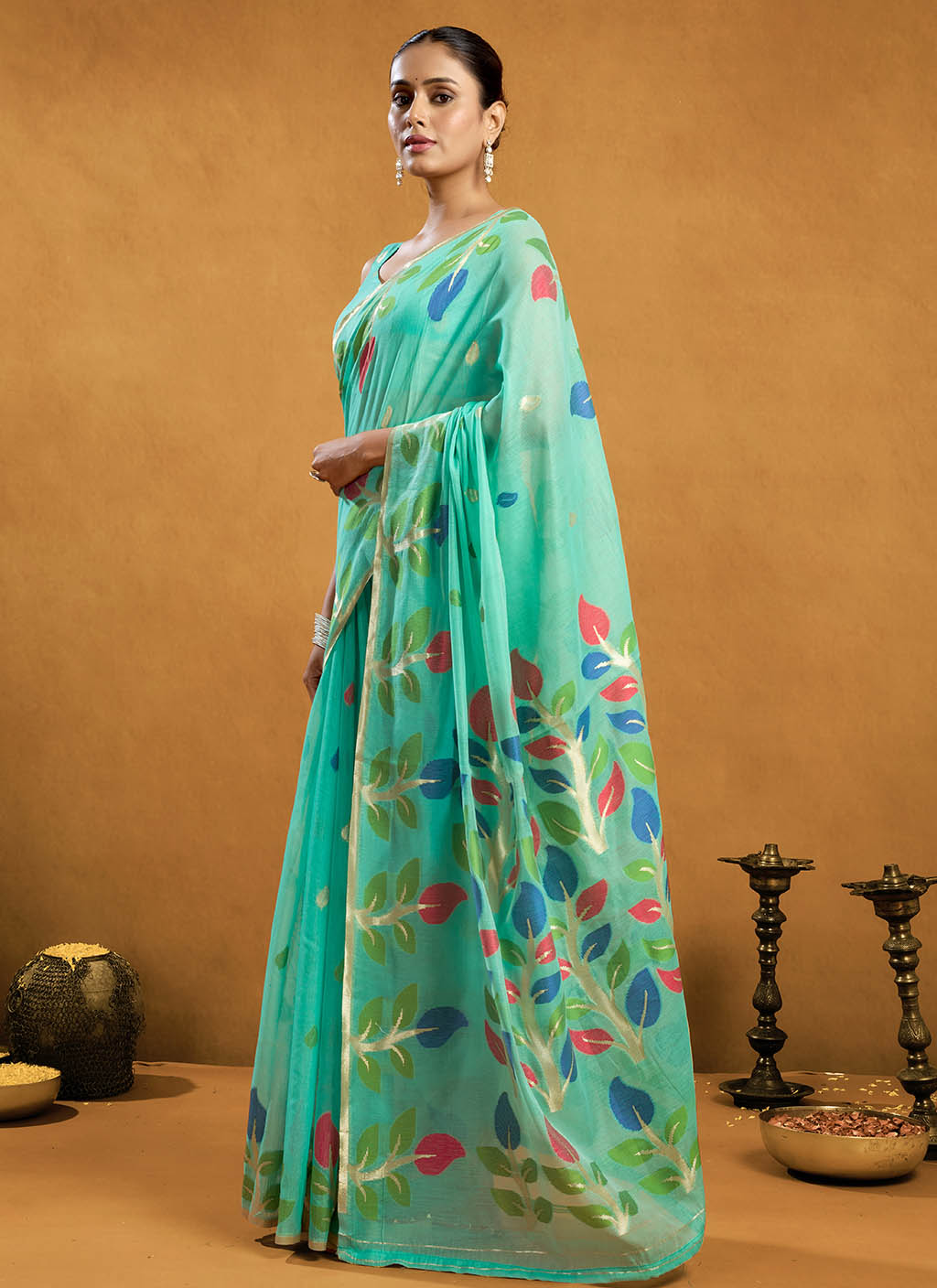 Pure Cotton Jamdani Saree