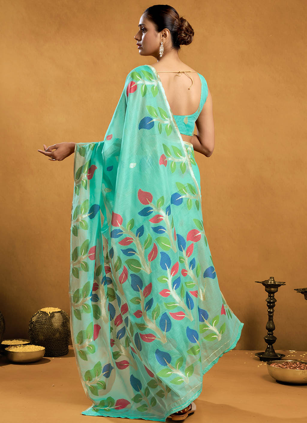 Pure Cotton Jamdani Saree