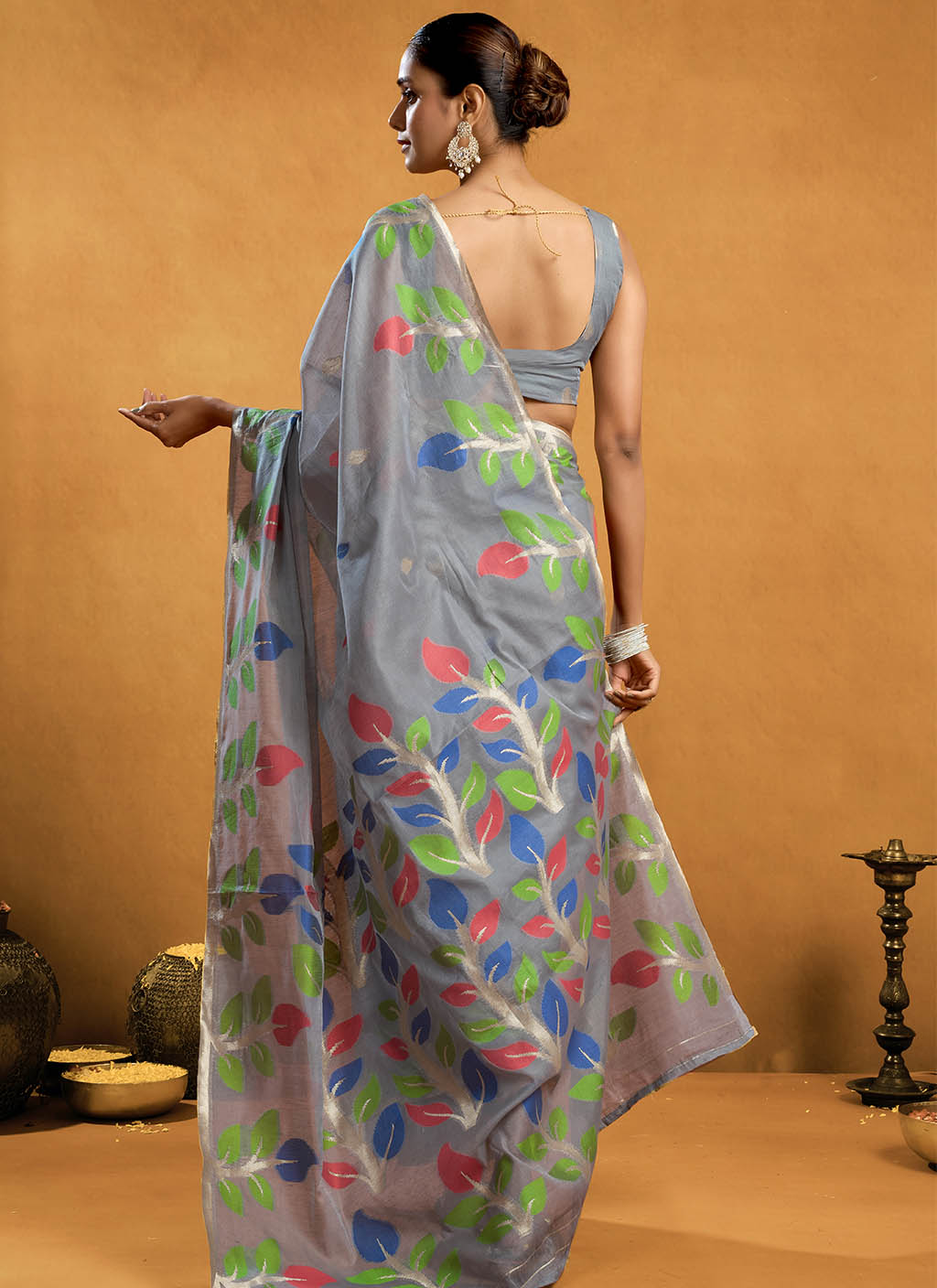 Pure Cotton Jamdani Saree