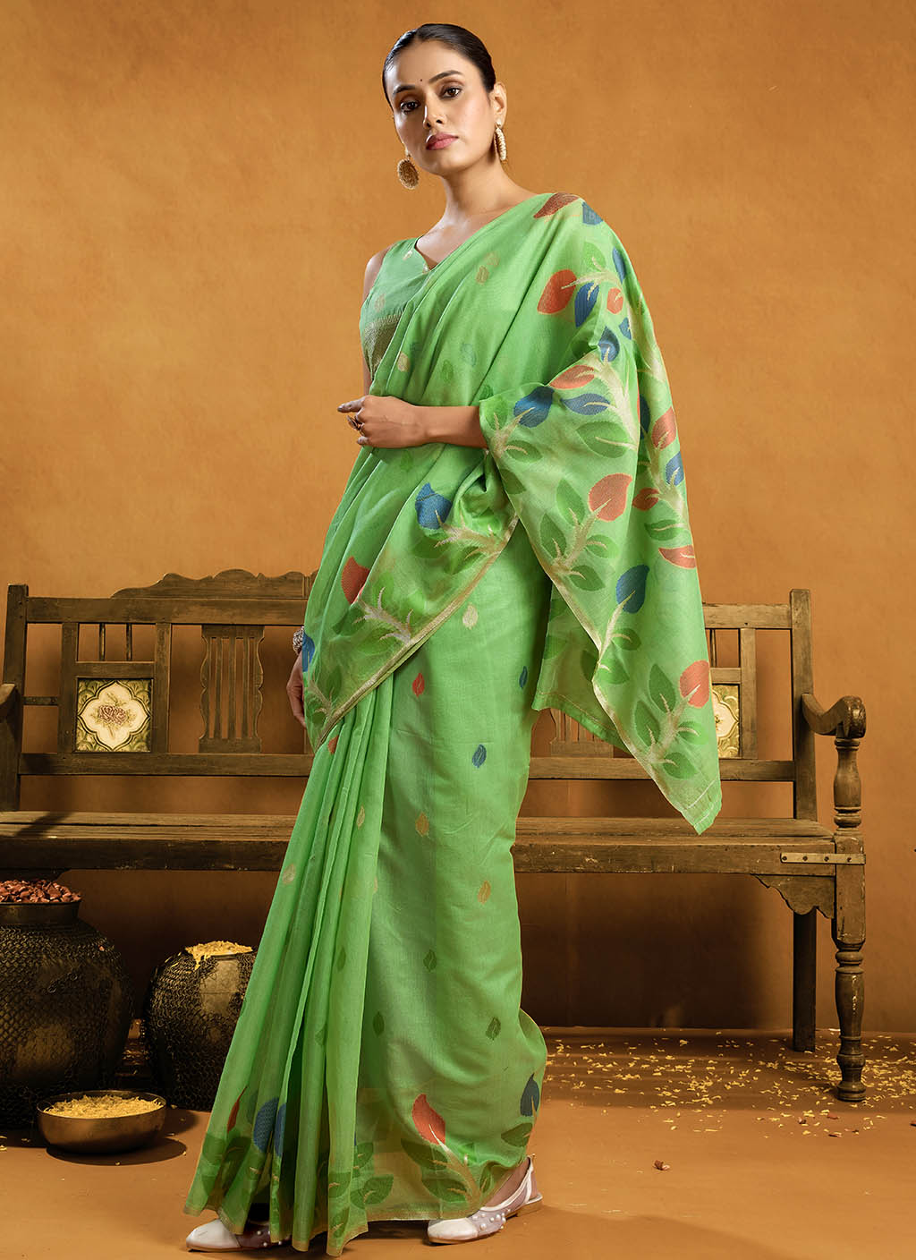 Pure Cotton Jamdani Saree