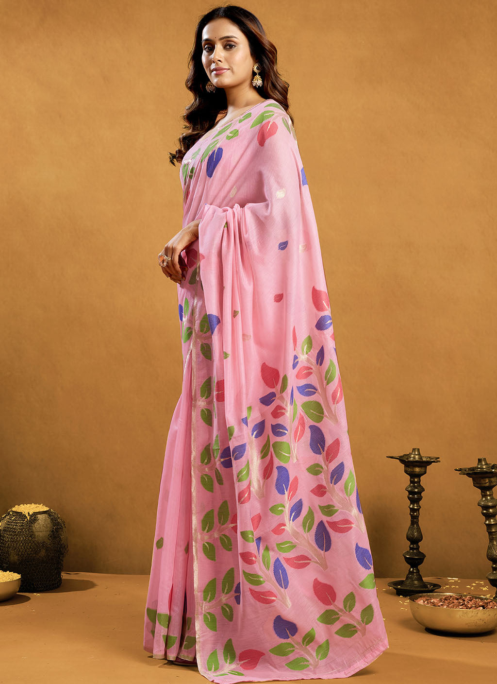Pure Cotton Jamdani Saree