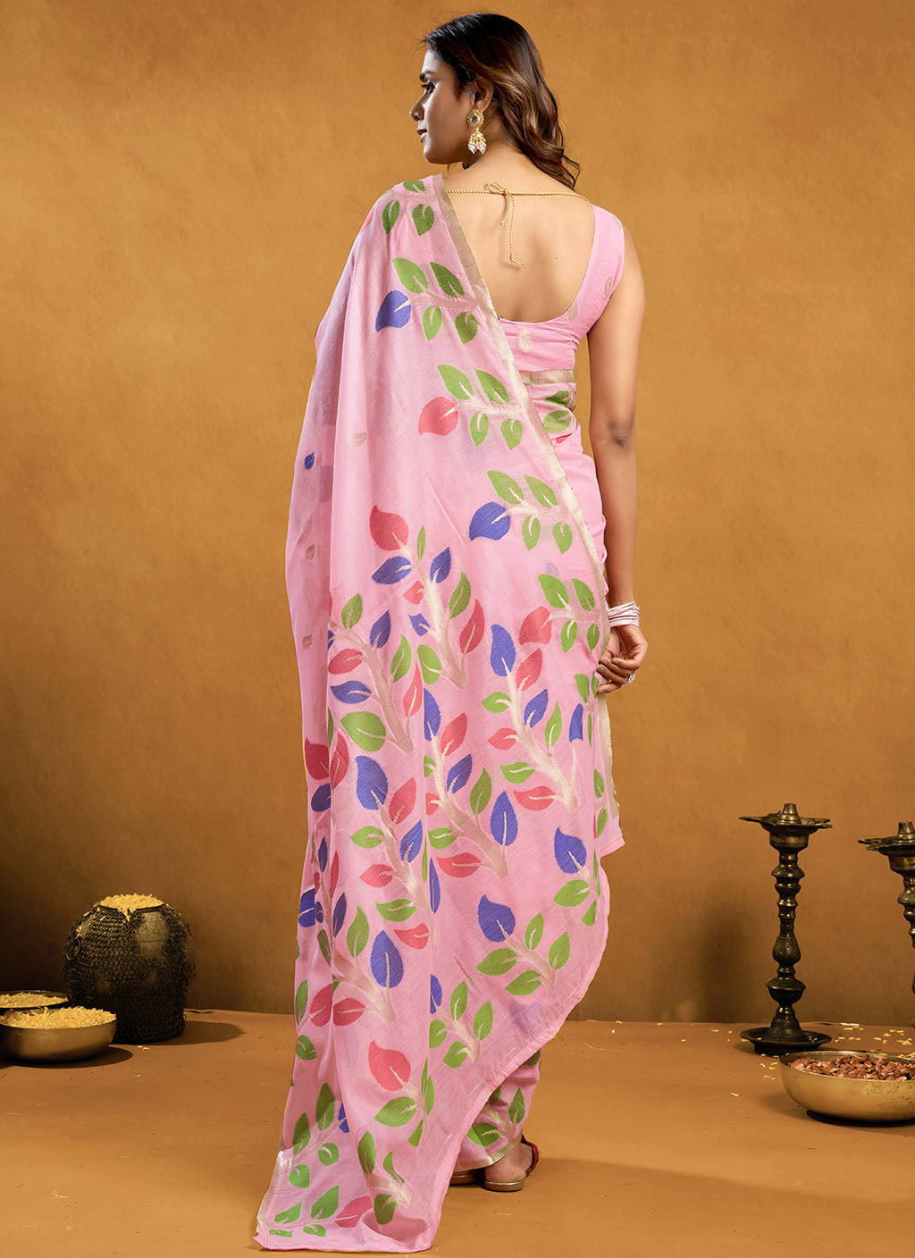 Pure Cotton Jamdani Saree