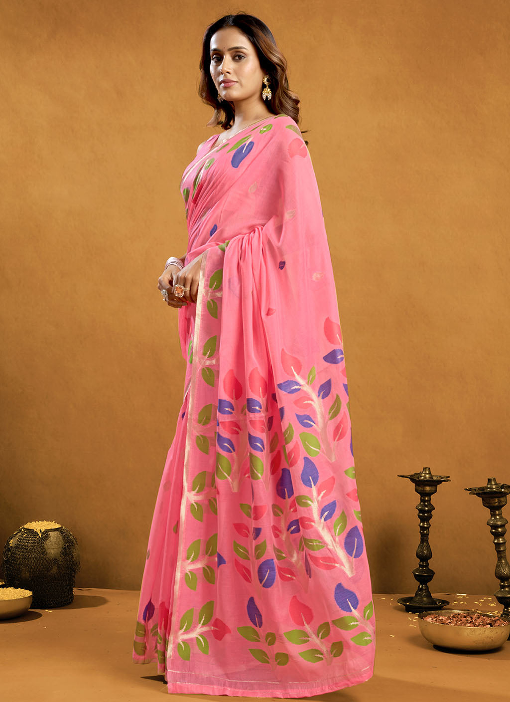Pure Cotton Jamdani Saree