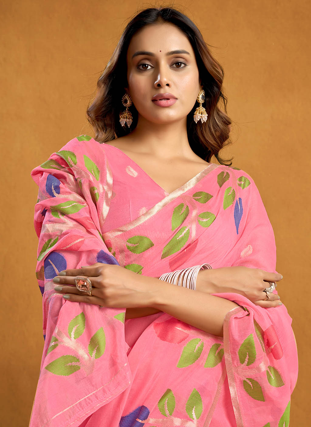 Pure Cotton Jamdani Saree