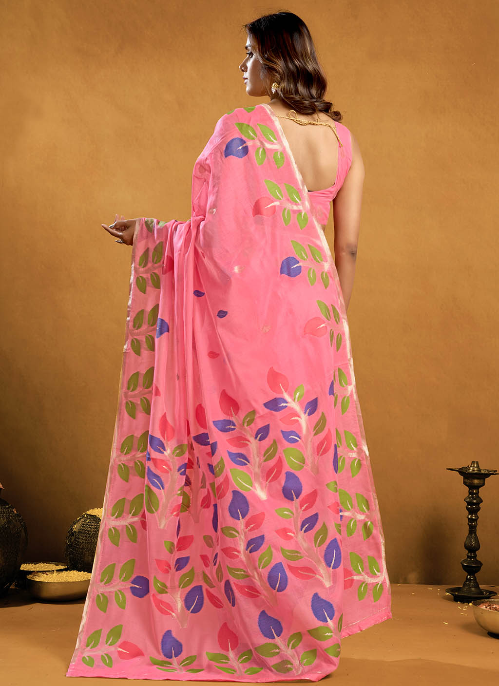 Pure Cotton Jamdani Saree