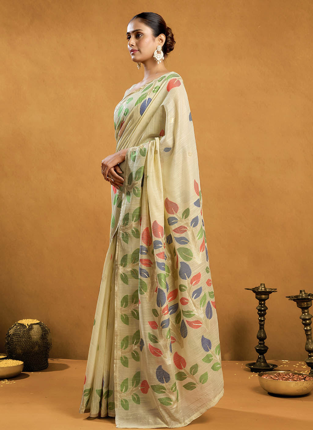 Pure Cotton Jamdani Saree