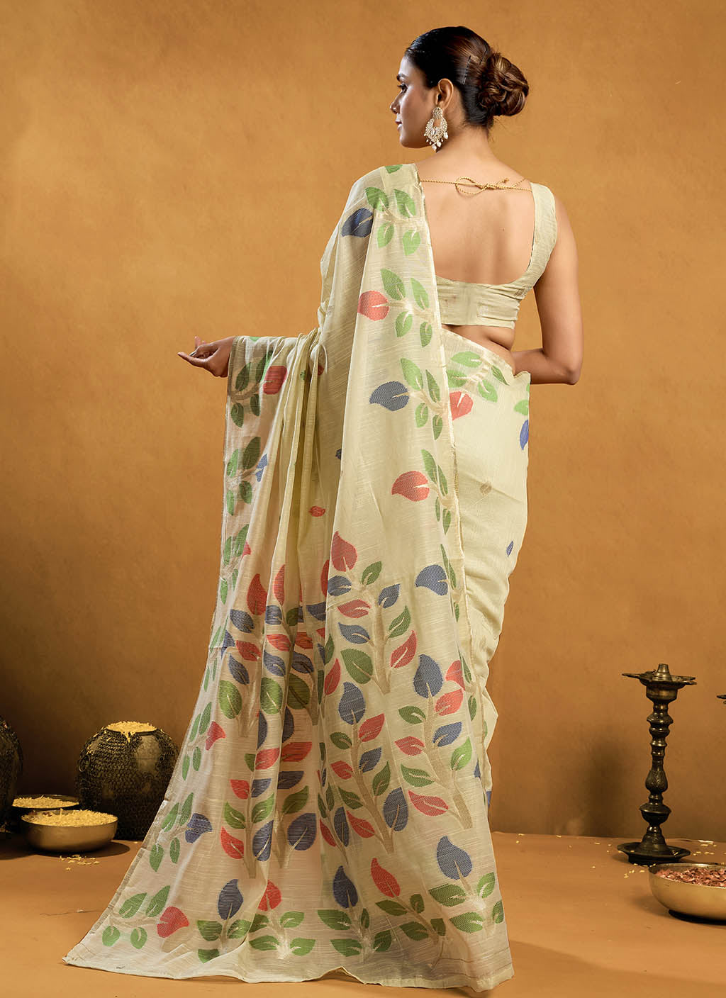 Pure Cotton Jamdani Saree