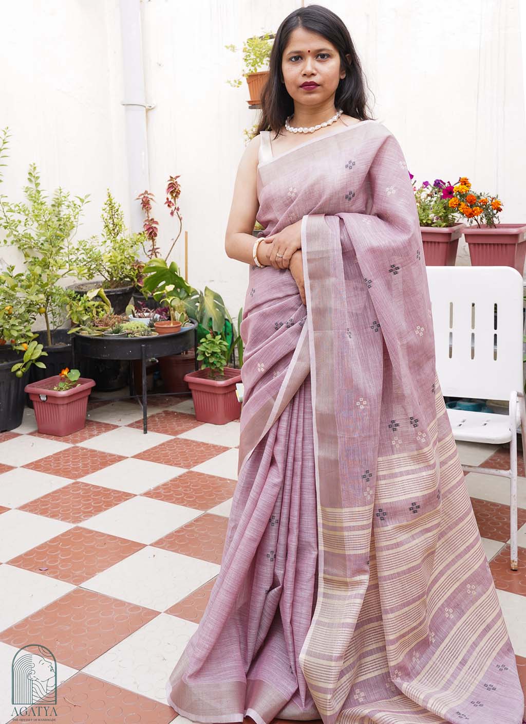 Linen Cotton Saree