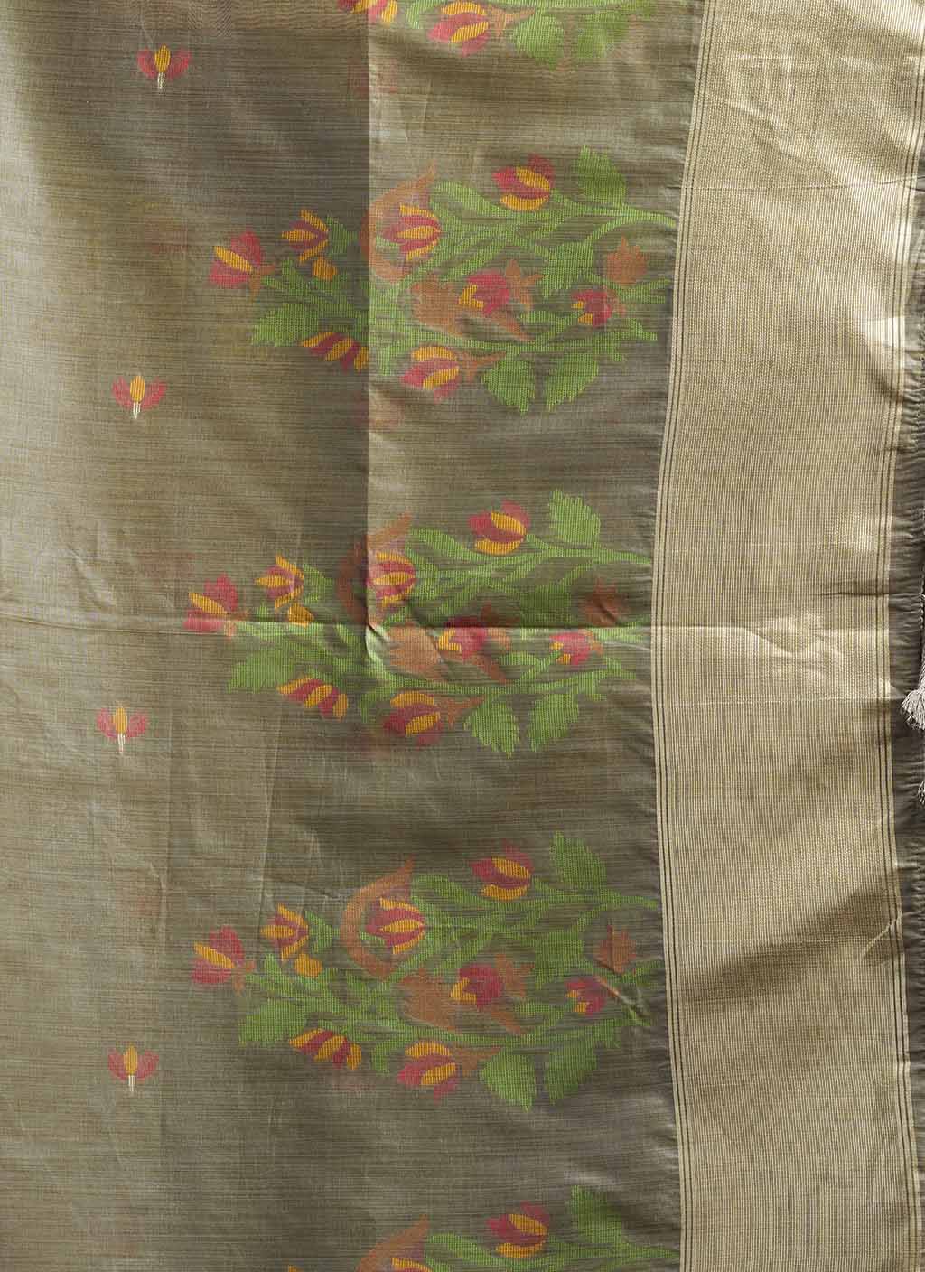 Muga Cotton Saree
