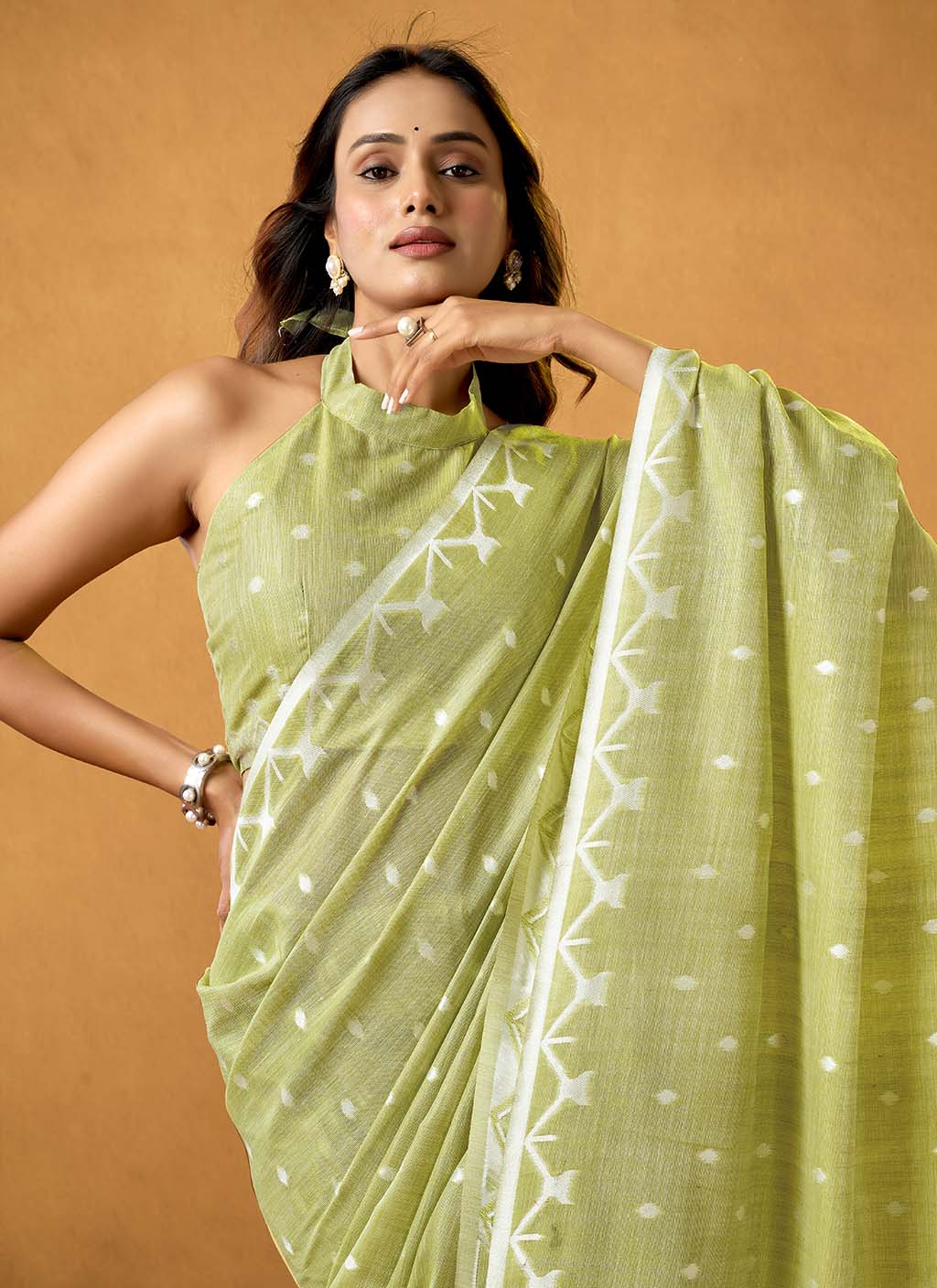 Pure Linen Saree