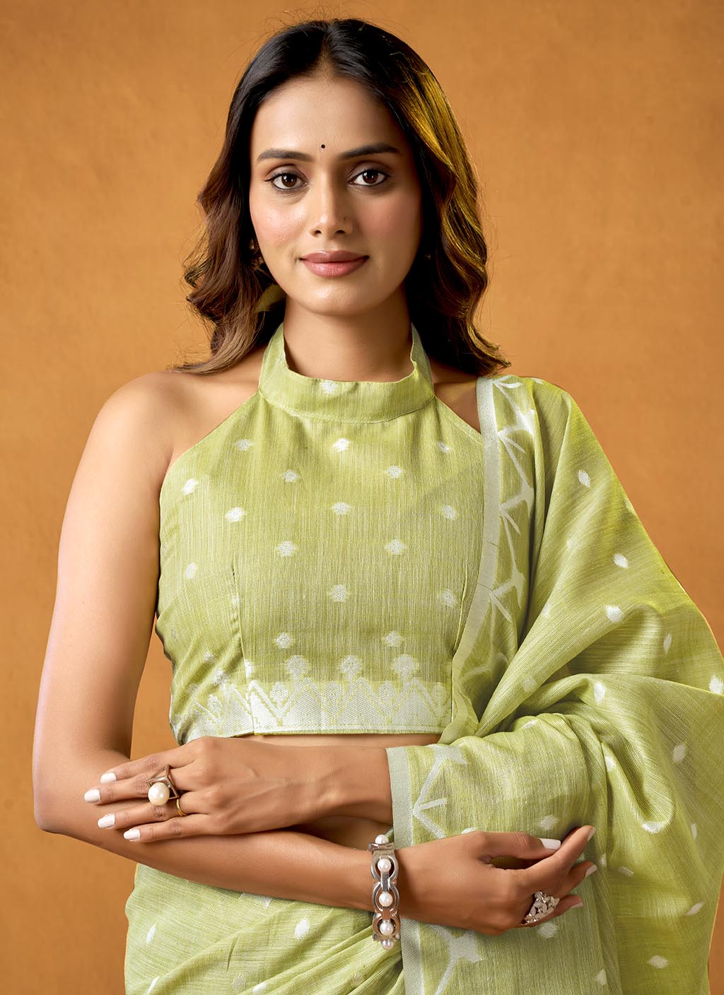 Pure Linen Saree