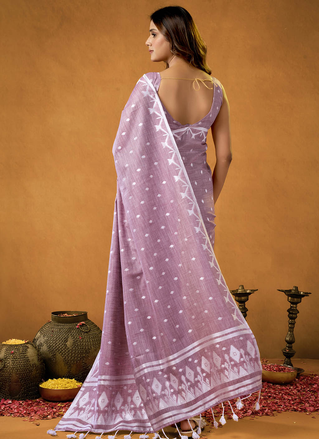 Pure Linen Saree
