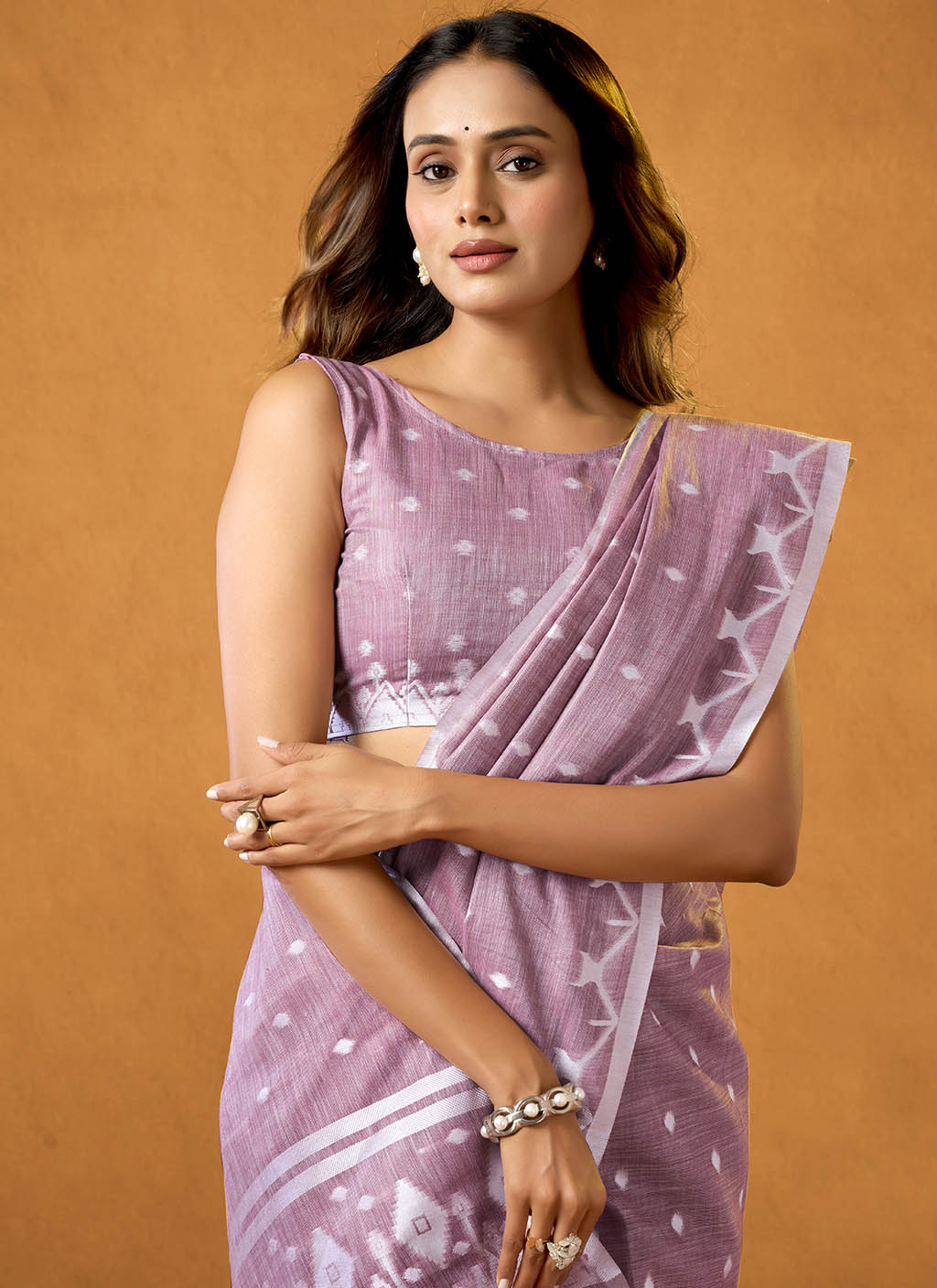 Pure Linen Saree