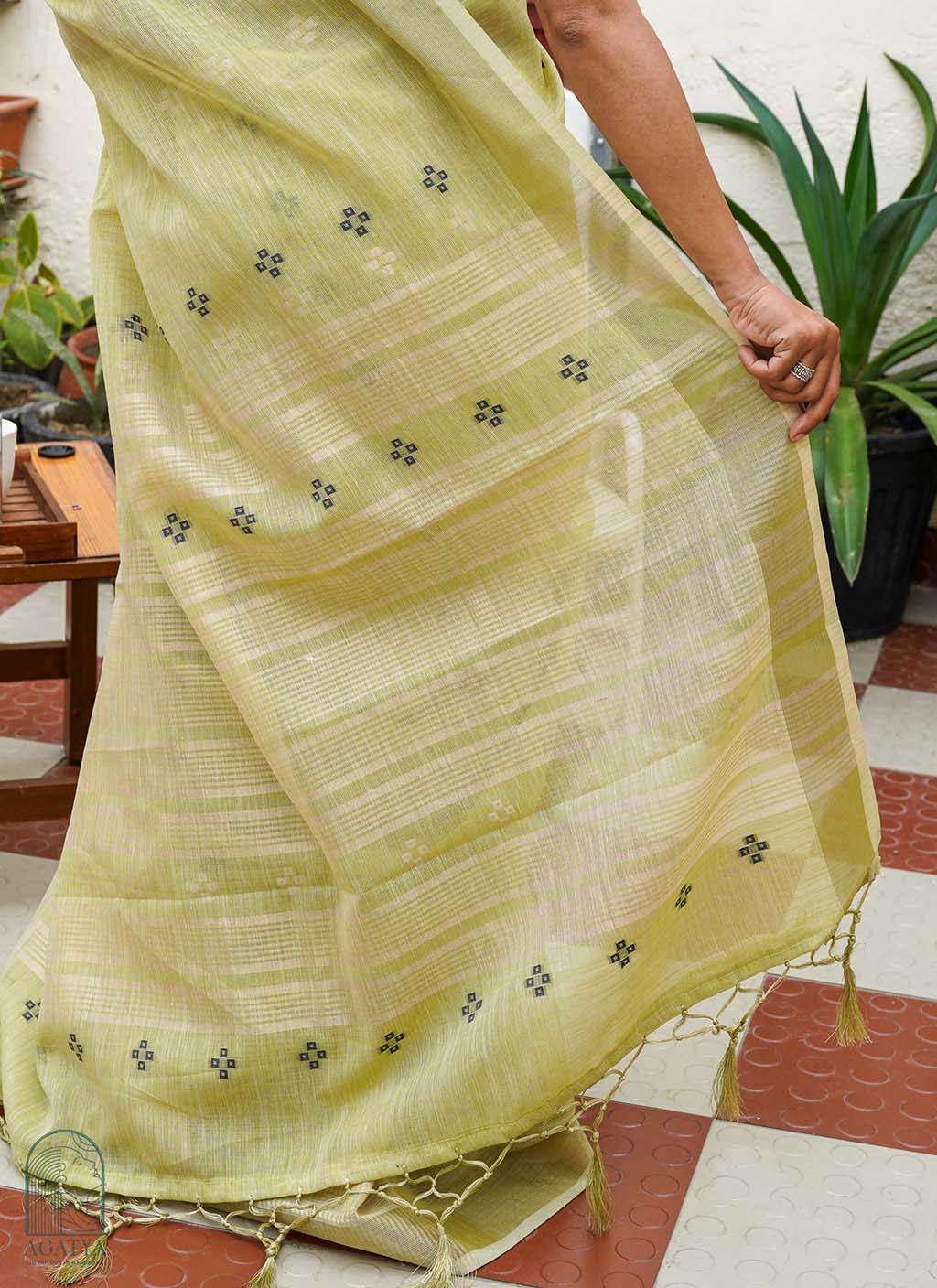 Linen Cotton Saree