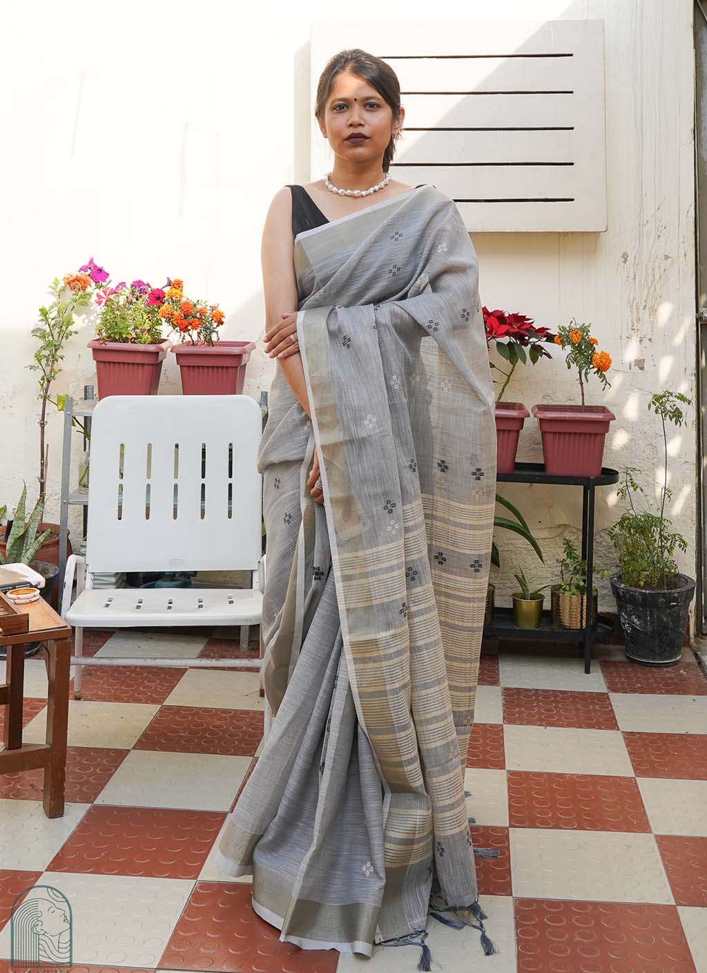 Linen Cotton Saree