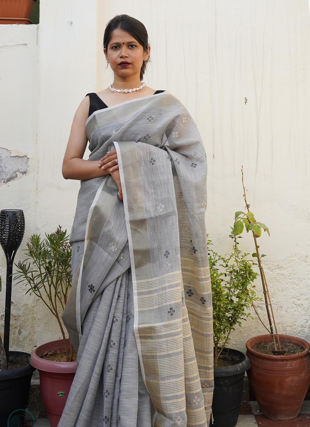 Linen Cotton Saree