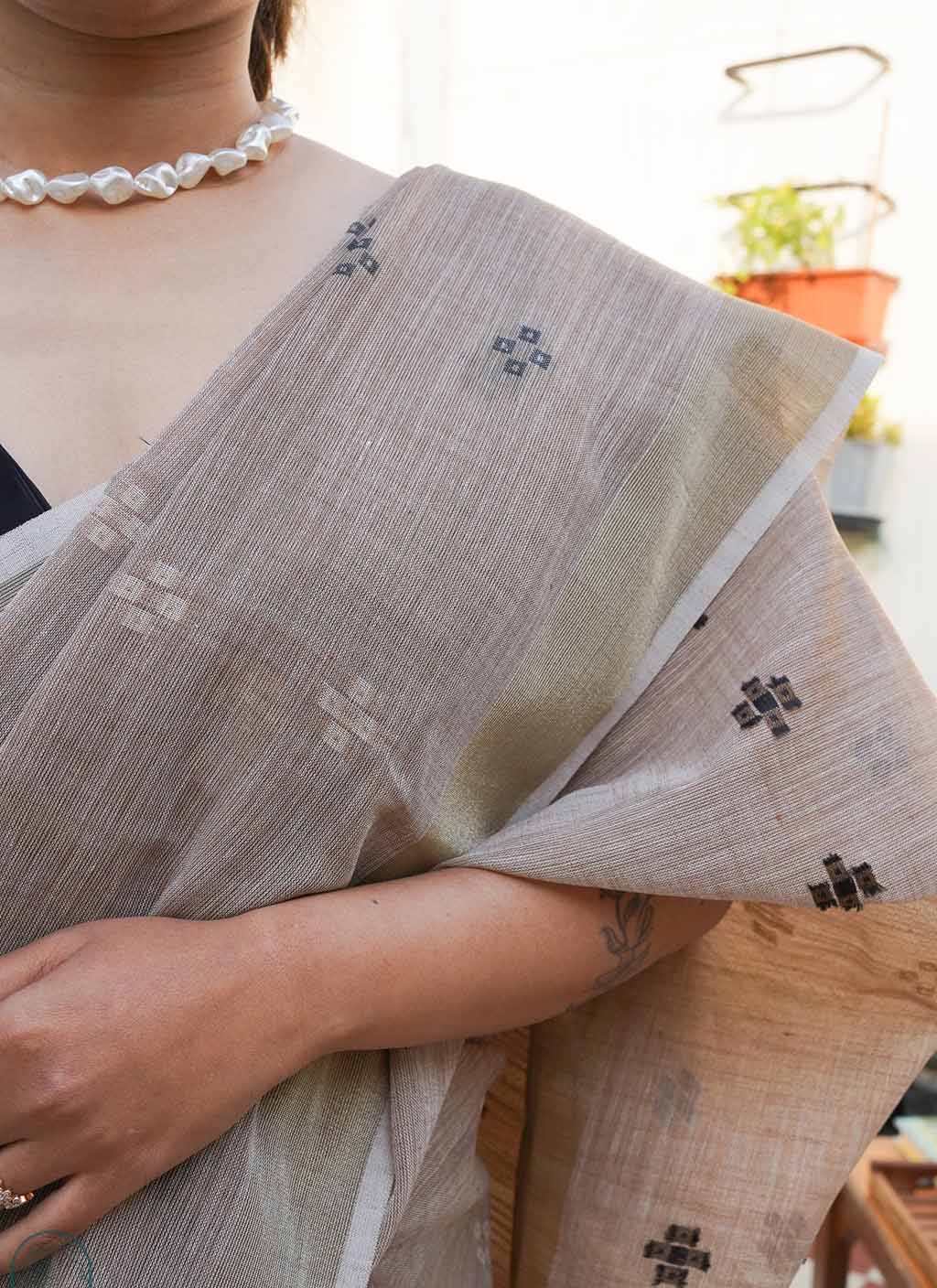 Linen Cotton Saree