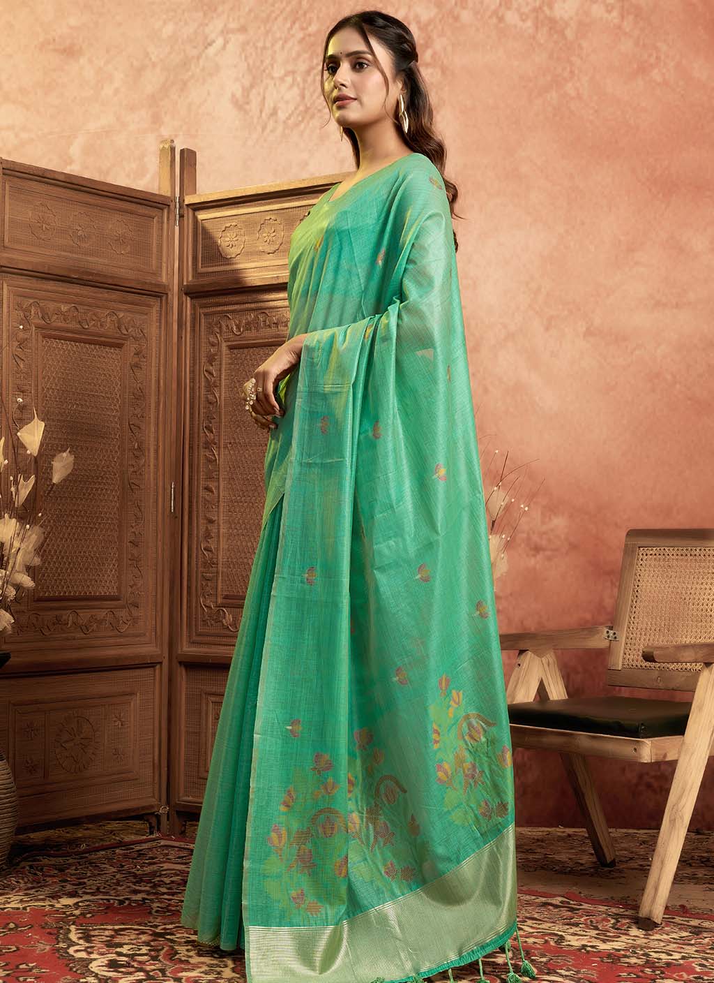 Muga Cotton Saree