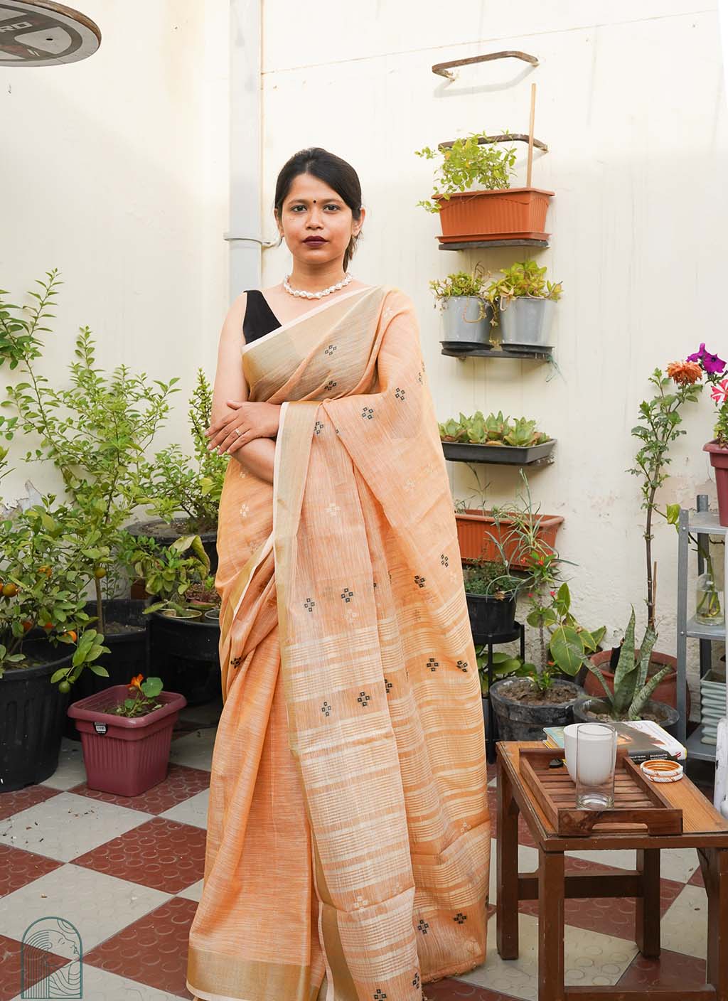 Linen Cotton Saree
