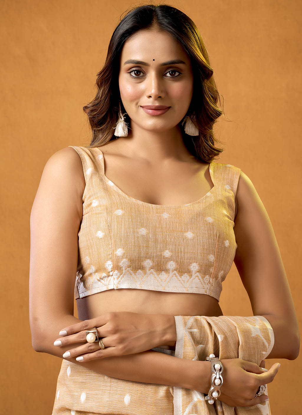 Pure Linen Saree