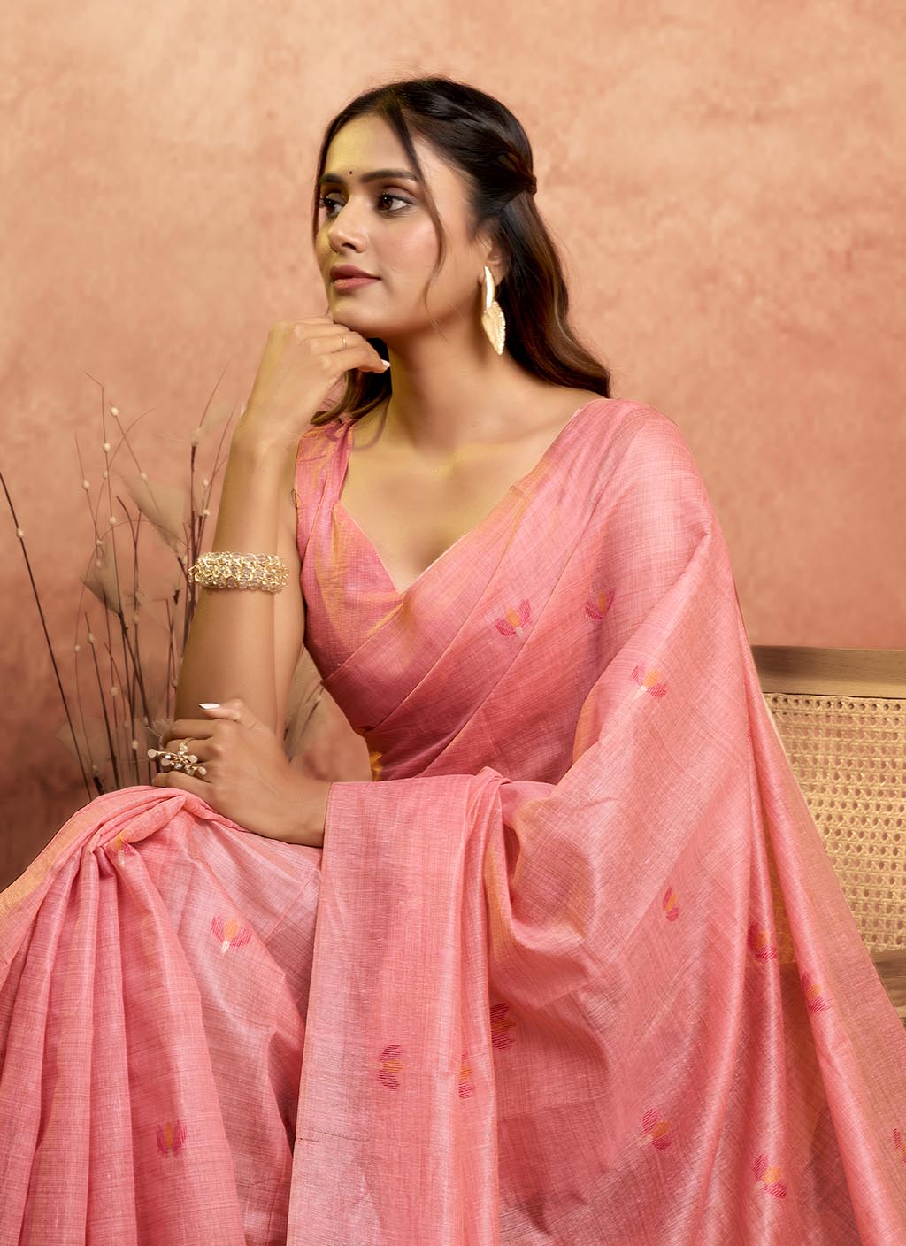 Muga Cotton Saree