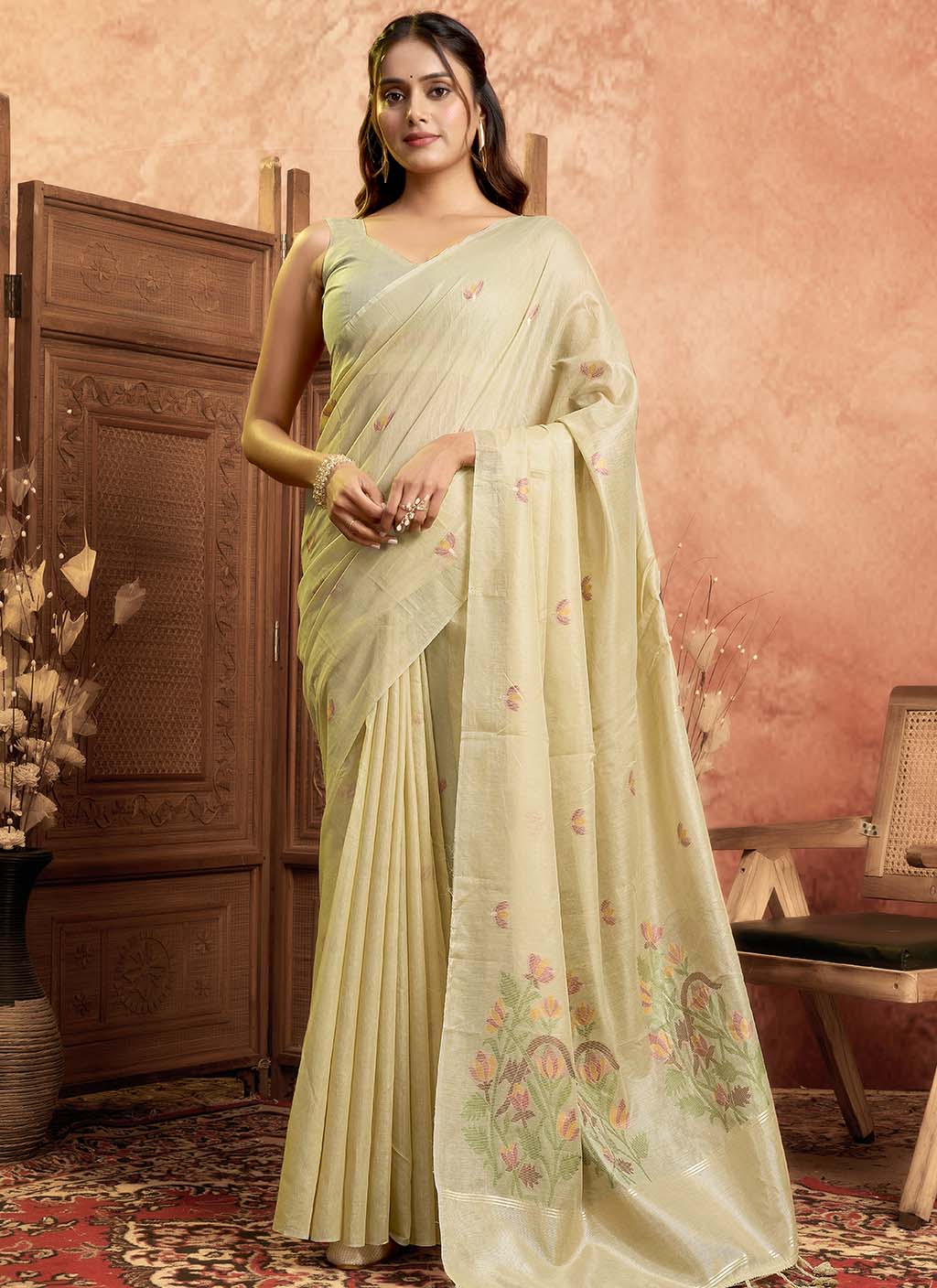 Muga Cotton Saree