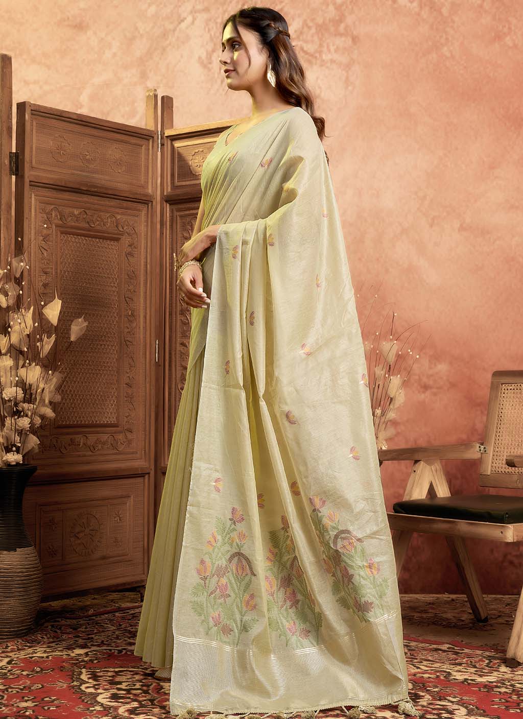 Muga Cotton Saree