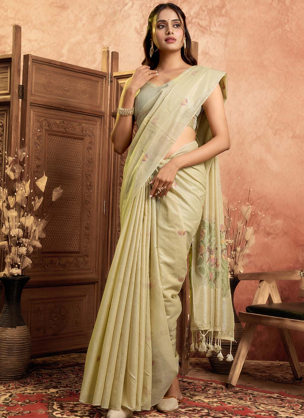 Muga Cotton Saree