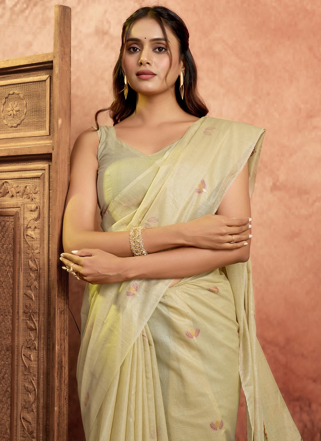Muga Cotton Saree